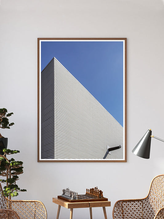 Uni Campus Abstract Photography Print In a Traditional Room