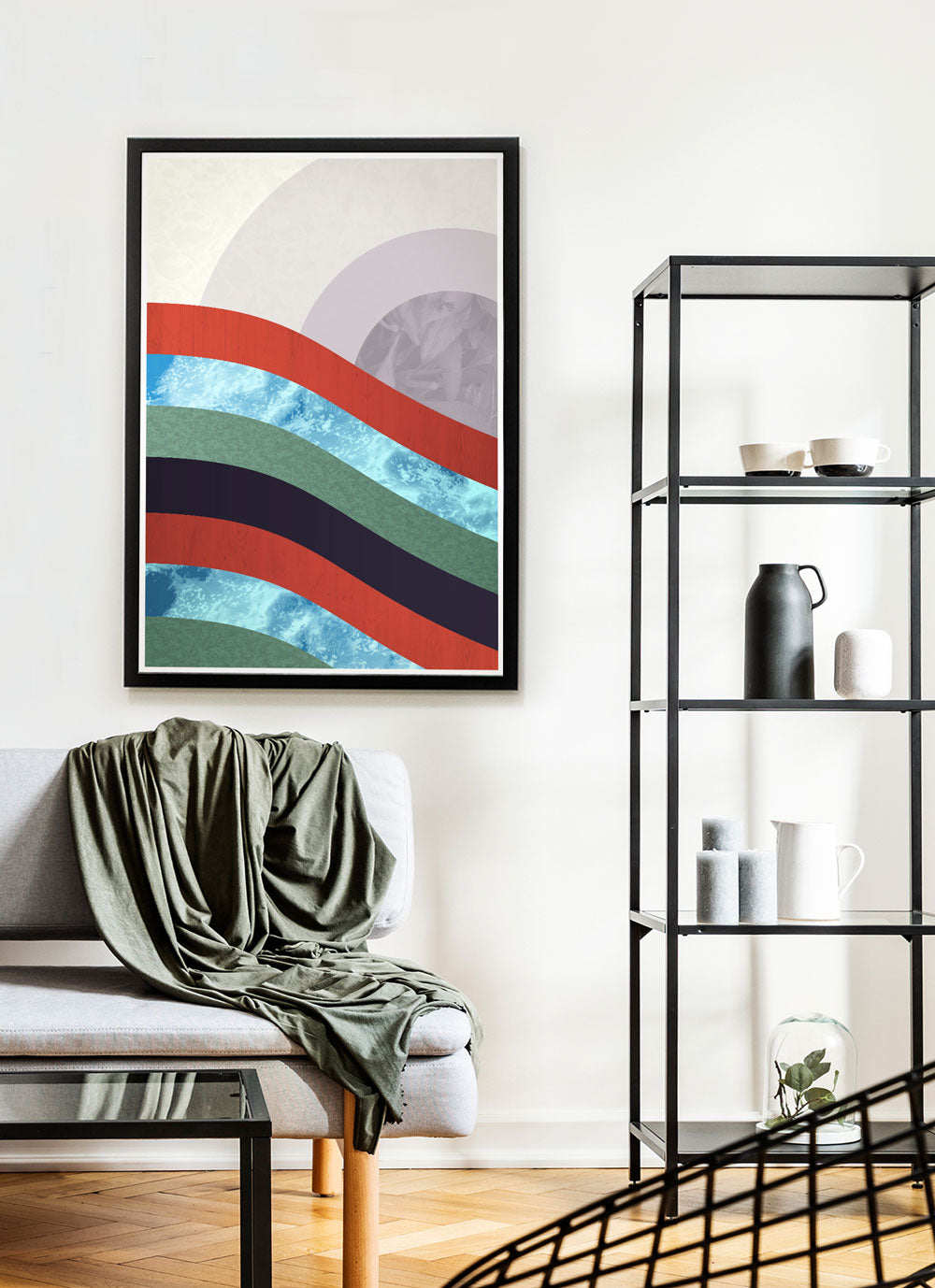 Wave of Elements Abstract Sunset