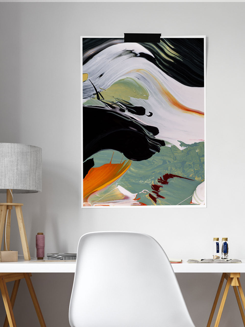 When Waves Came Macro Print