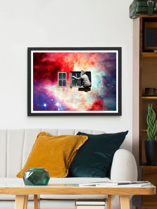 Window in the Sky Collage Art