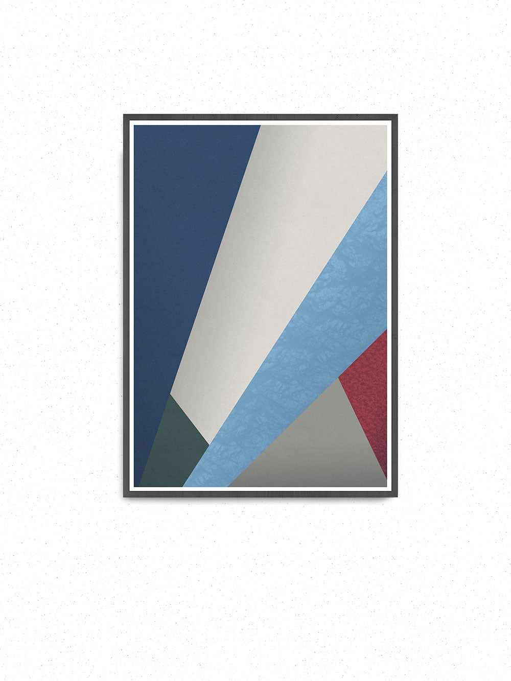 Winter Trend Geometric Poster Design on a wall