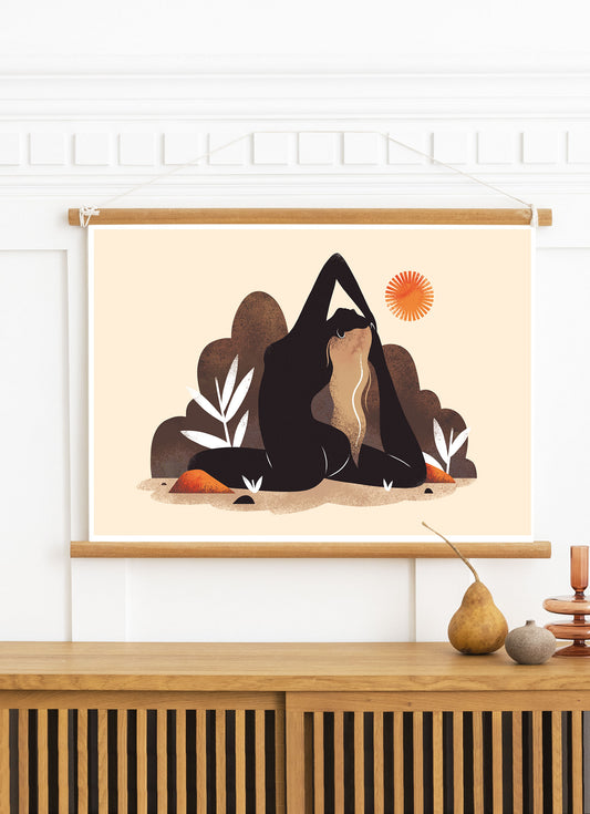 Worship the Sun Meditative Art