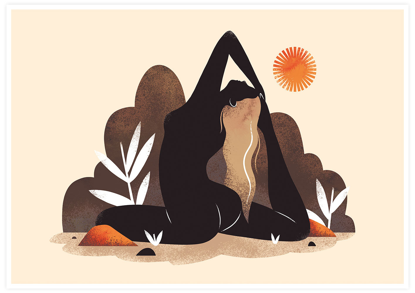 Worship the Sun Meditative Art