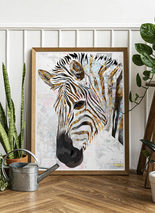 Zebra Art Print by Sarah Manovski