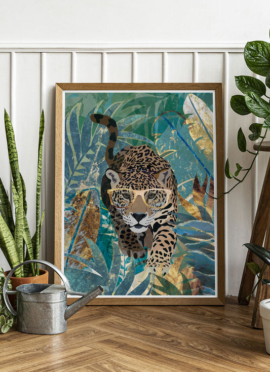 leopard art Print