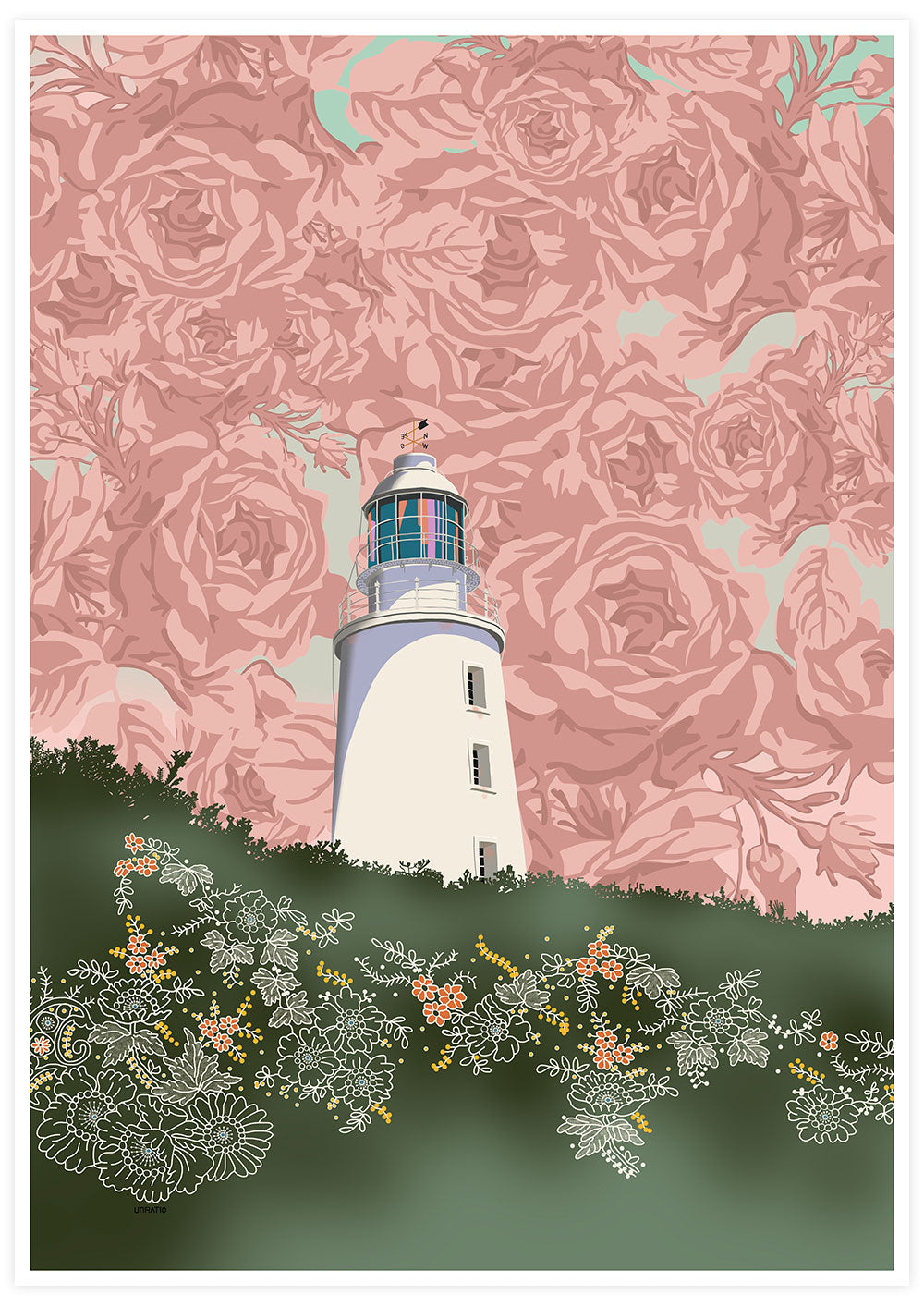 Cape Lighthouse Print by Unratio