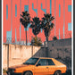 "Feel the Pressure" Retro Auto Culture Art Print – Urban Los Angeles 1985 Edition