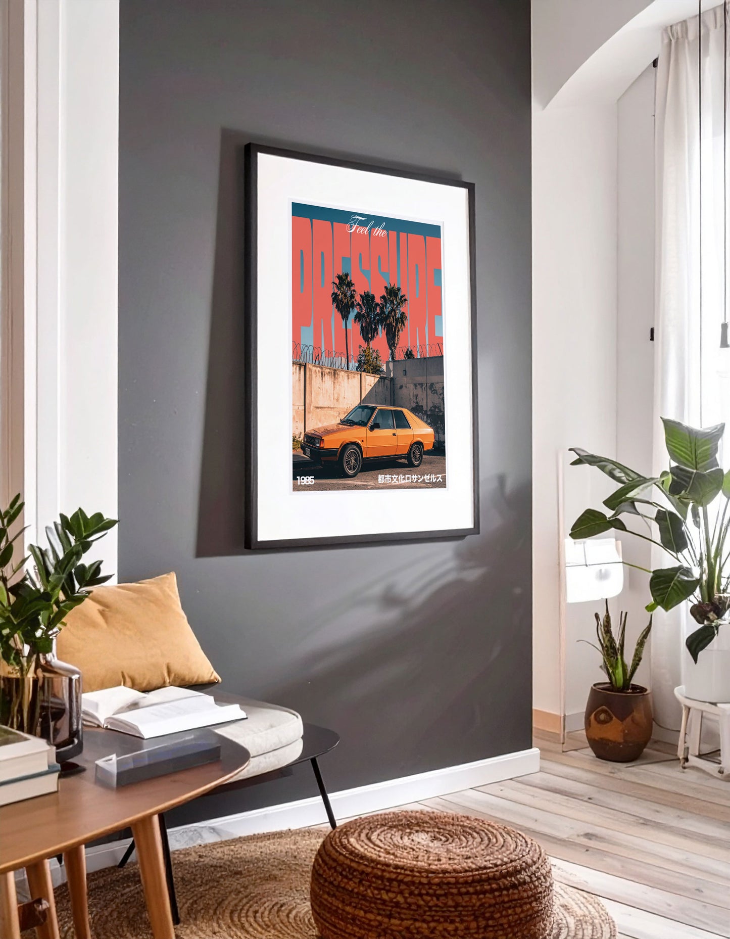 "Feel the Pressure" Retro Auto Culture Art Print – Urban Los Angeles 1985 Edition