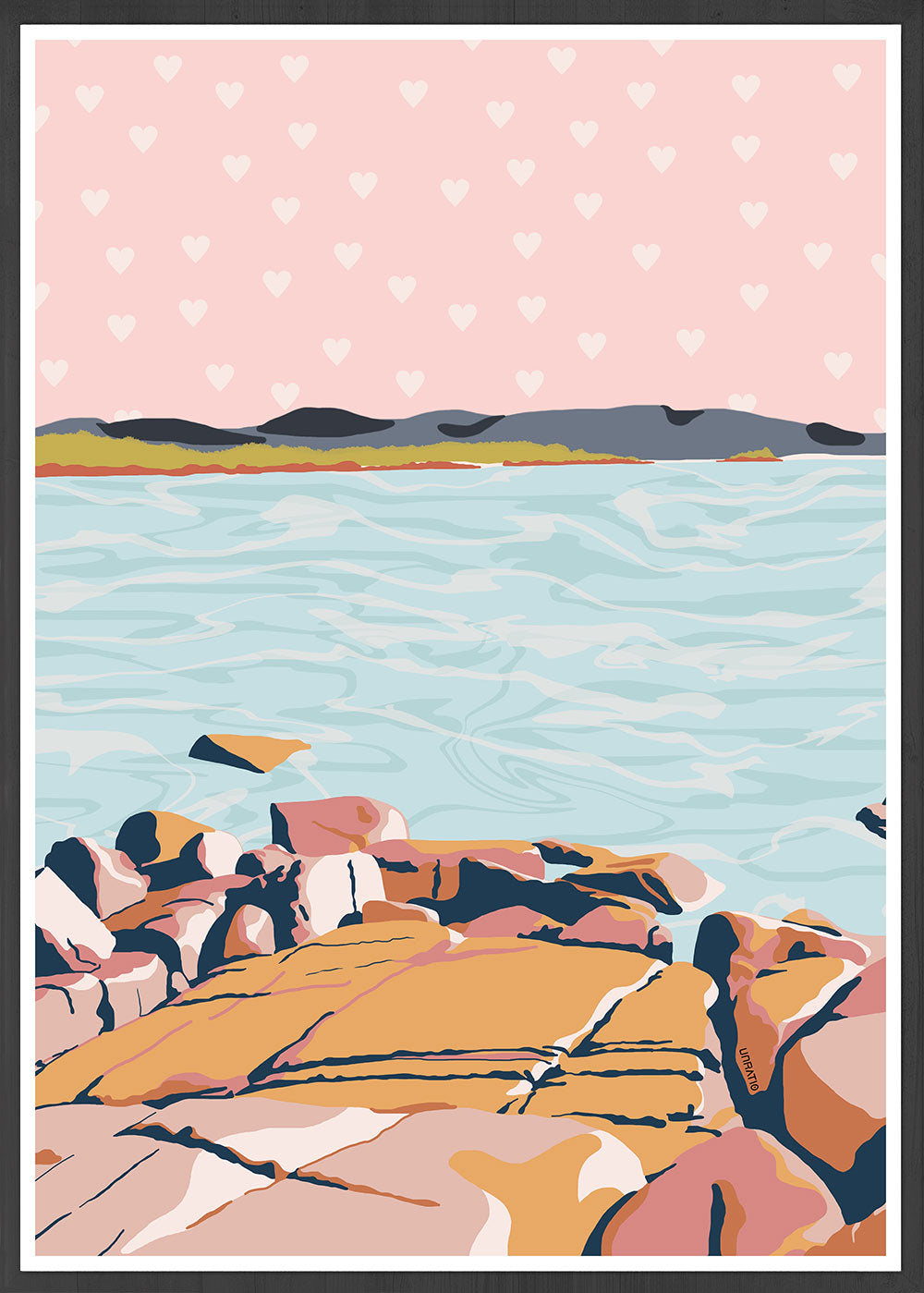 Terracotta Bay Print by Unratio