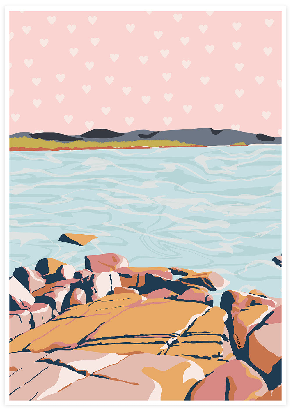 Terracotta Bay Print by Unratio