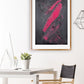 A Hint of Pink Painting Print in modern studio setting