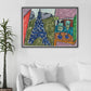 City IV Artwork Print In A Traditional Lounge Interior