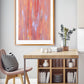 Fireworks Night Sky Art Print in a stunning dining area