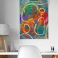 Liceto Abstract Painting in a stylish home office