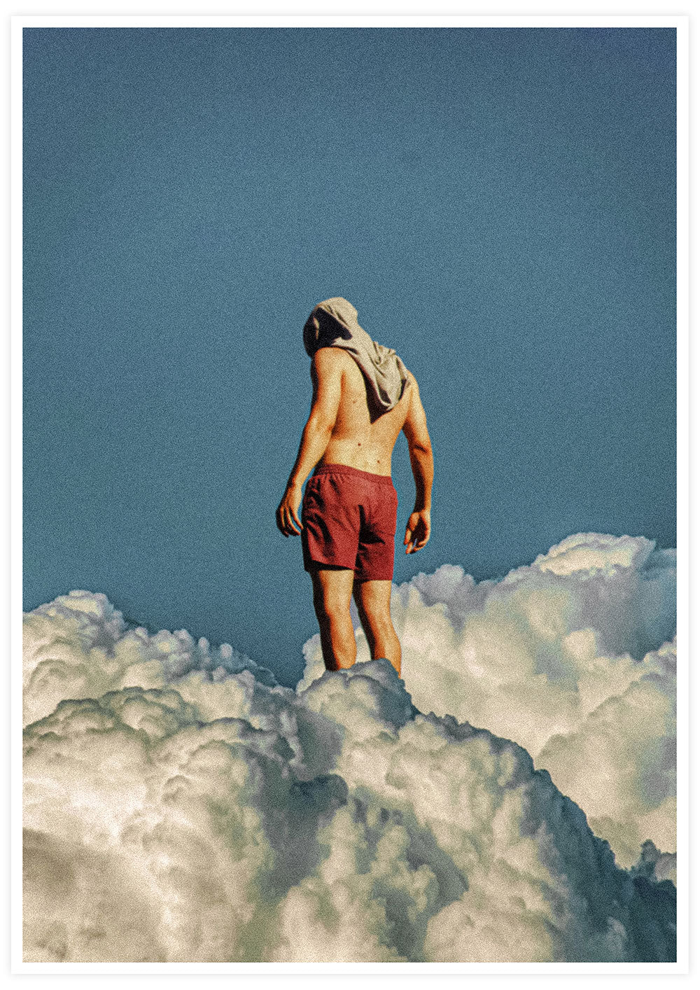 Man the Cloud Collage Poster