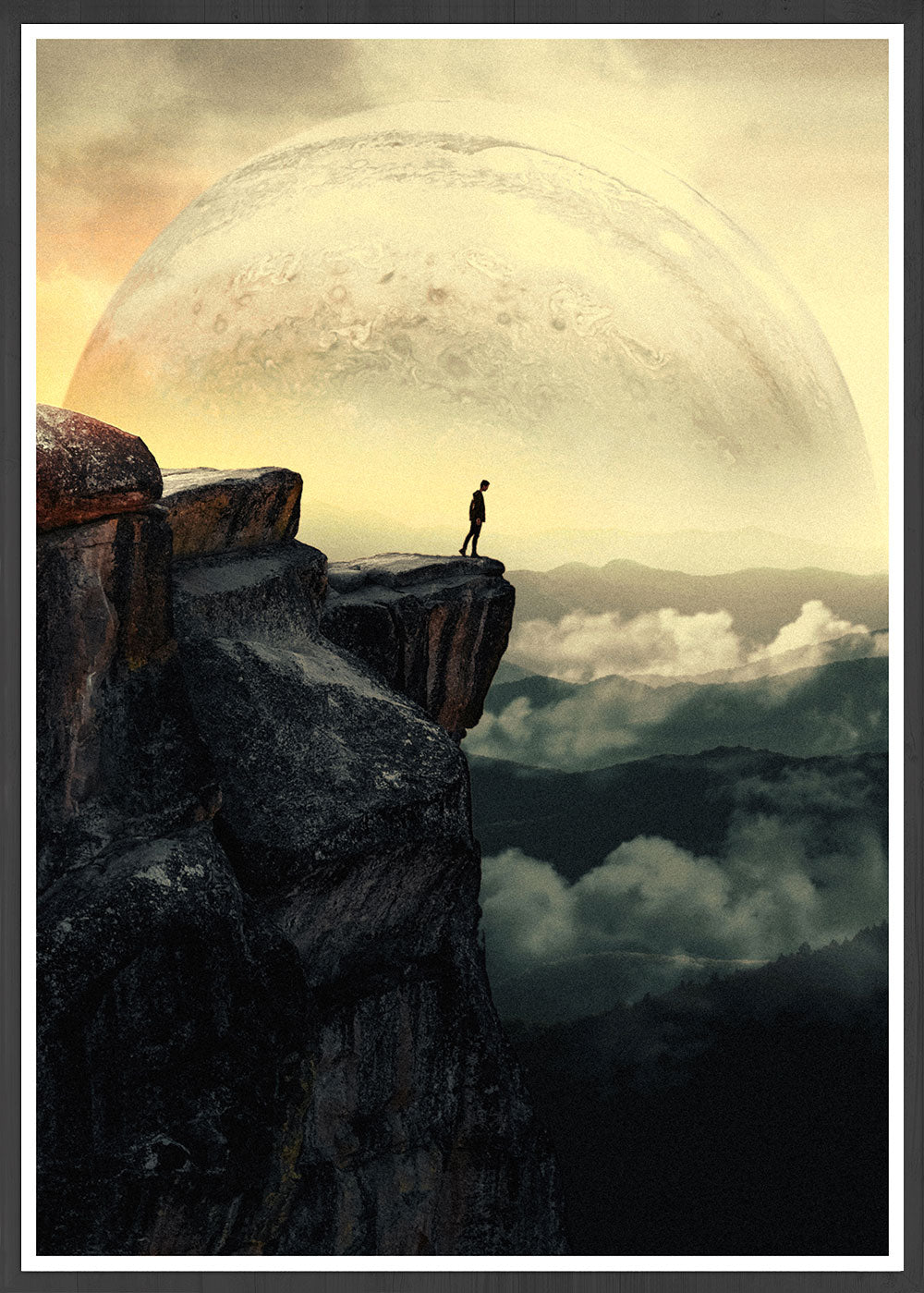 Moonstruck Sci-fi Collage Art Print