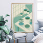 The Potting Shed Plant Art Print in a modern room