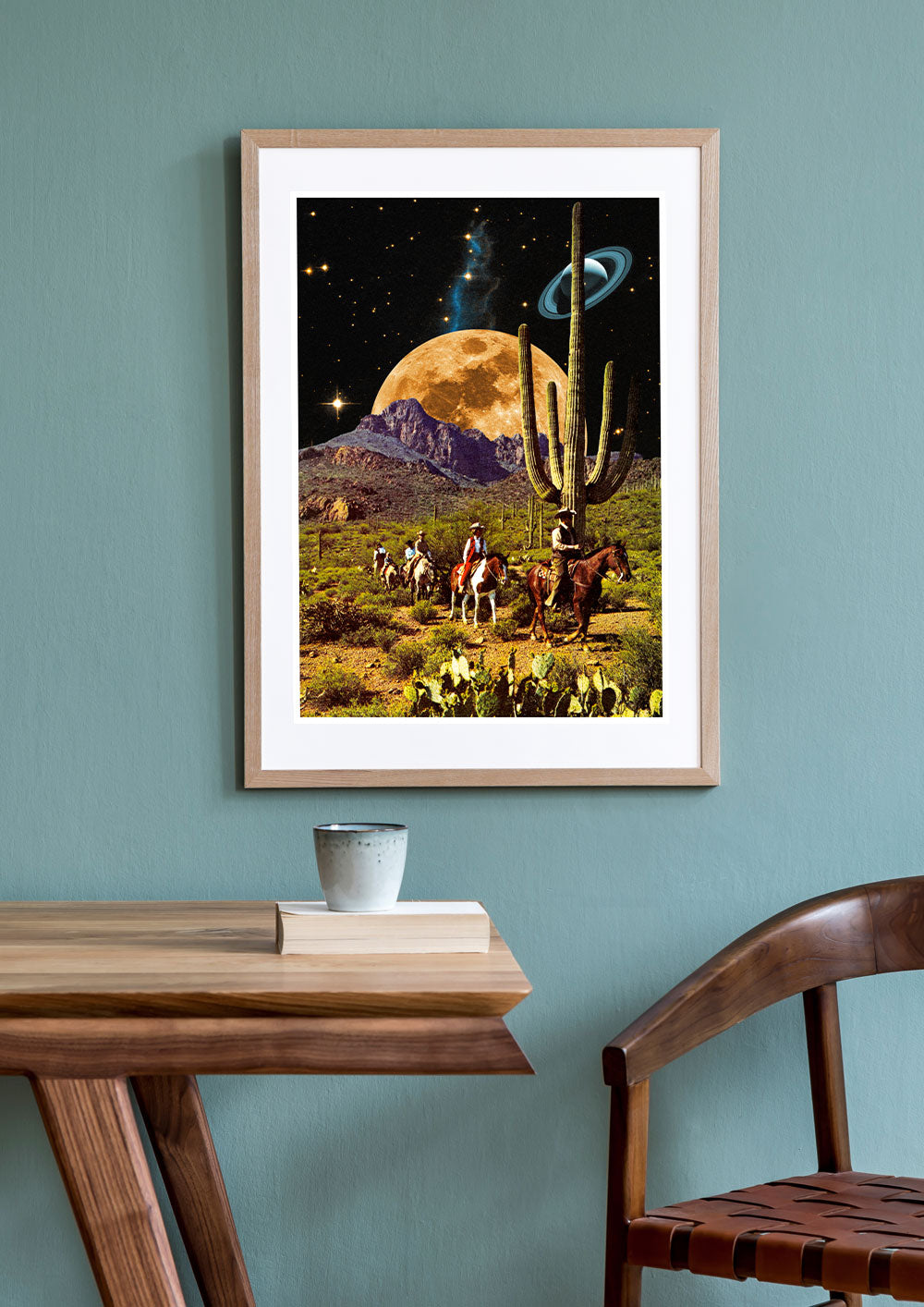 Space Cowboys Collage Print