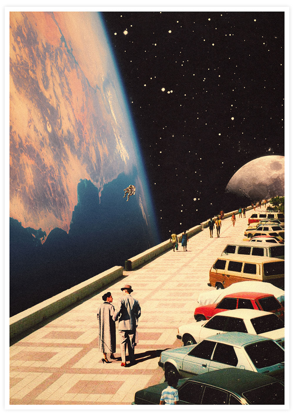 Space Promenade Collage Print