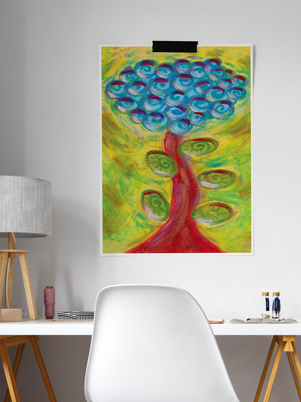 Spiralbero Spiral Abstract Art in a lounge