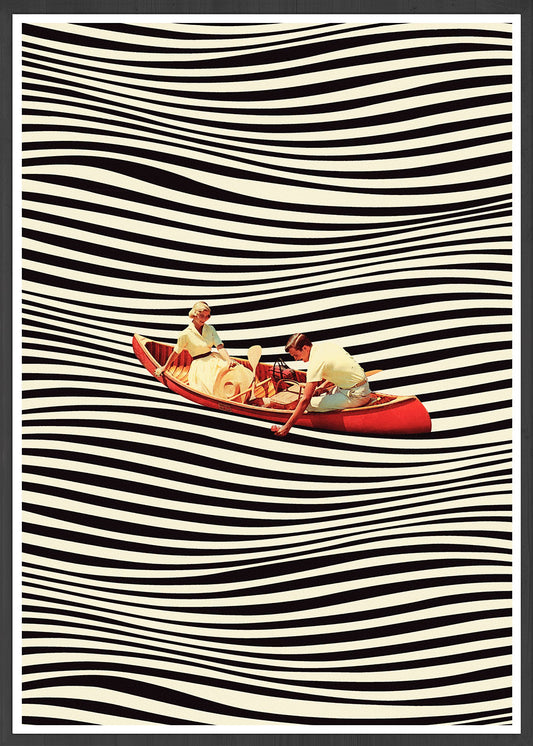 The Real Boat Trip Collage Print