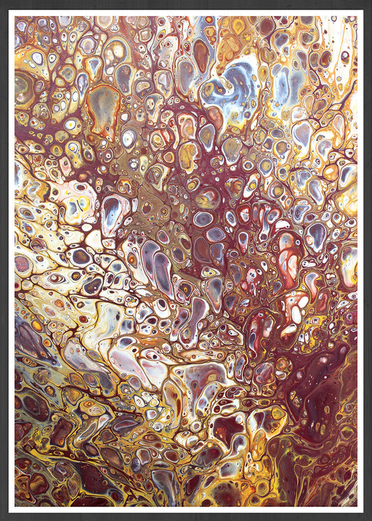 Agate Cove Abstract Ink Pour Print