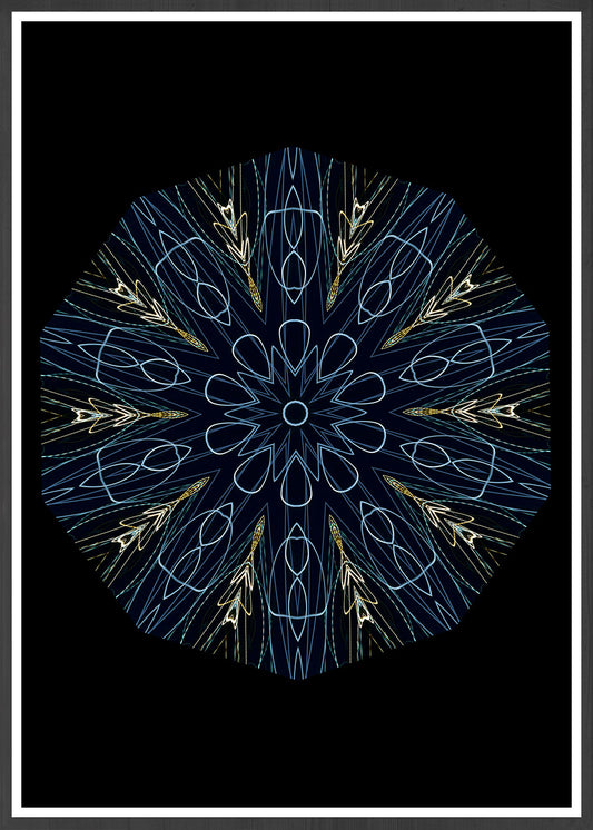 Asimov Kaleidoscope Print in a frame