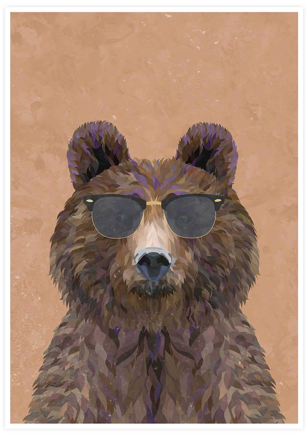 Bear Style Portrait Print by Sarah Manovski