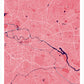 Berlin City Map Art Print not in a frame