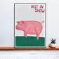 Best in Show Animal Art Print on a Shelf