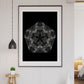 Bladerunner Kaleidoscope Art in a frame on a wall