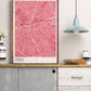 Cheadle Stockport Map Print in a trendy kitchen
