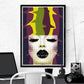 Colours of the Mind Illustration Art Printt in a frame on a wall