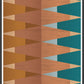 Copper Tops geometric wall art in no frame