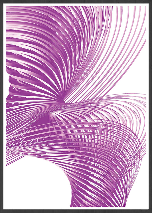 The Corkscrew Digital Abstract Art in frame