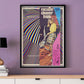 Cut and Paste Rug Retro Print in a frame on a wall