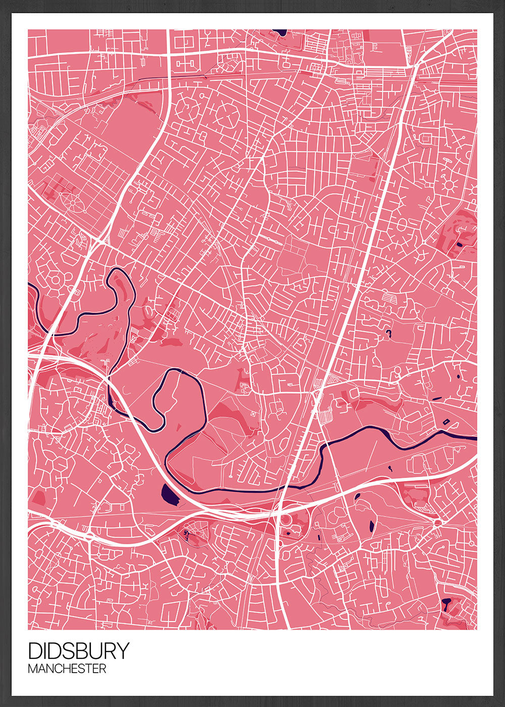 Didsbury Manchester Map Print