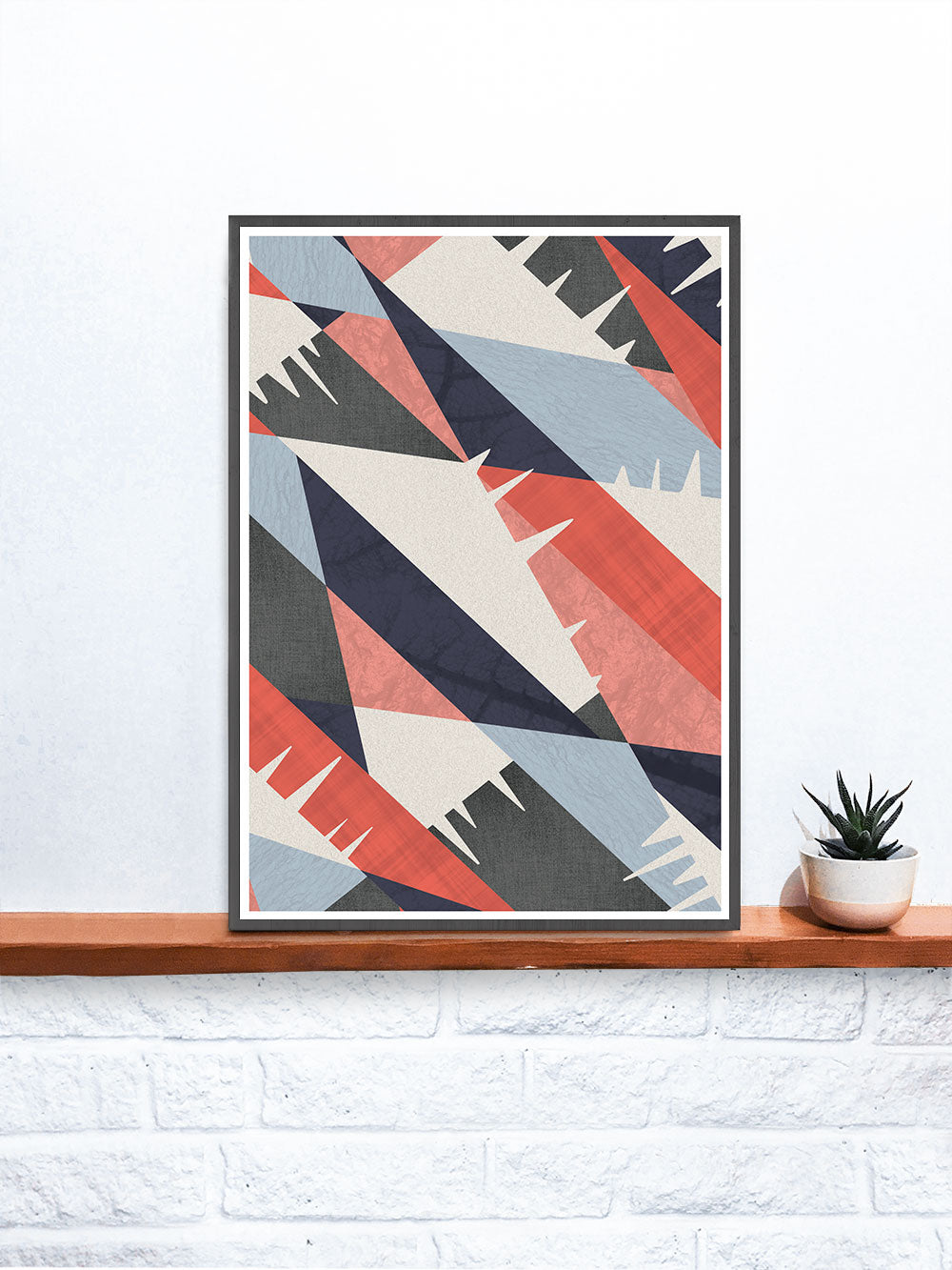 Drips art Abstract Print Pattern on a shelf