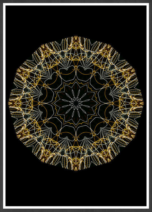 Dune Pattern Wall Print in a frame