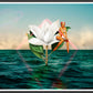 Flowers in the Sea Collage Poster