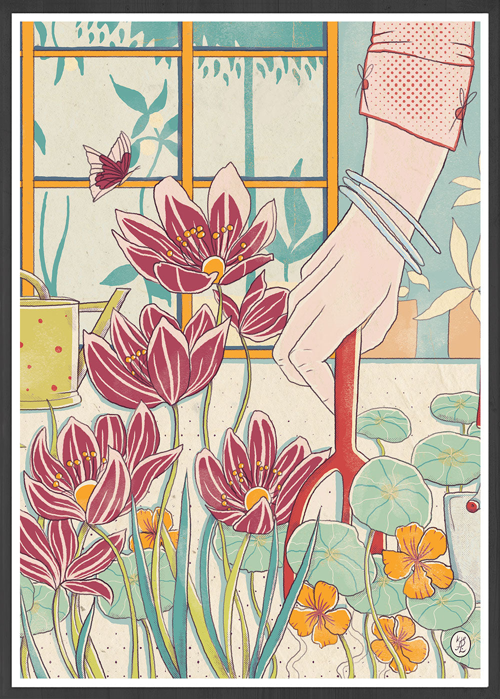 Garden of Dreams Botanical Poster Print