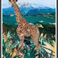 Giraffe in the Wild Art Print by Sarah Manovski in a frame