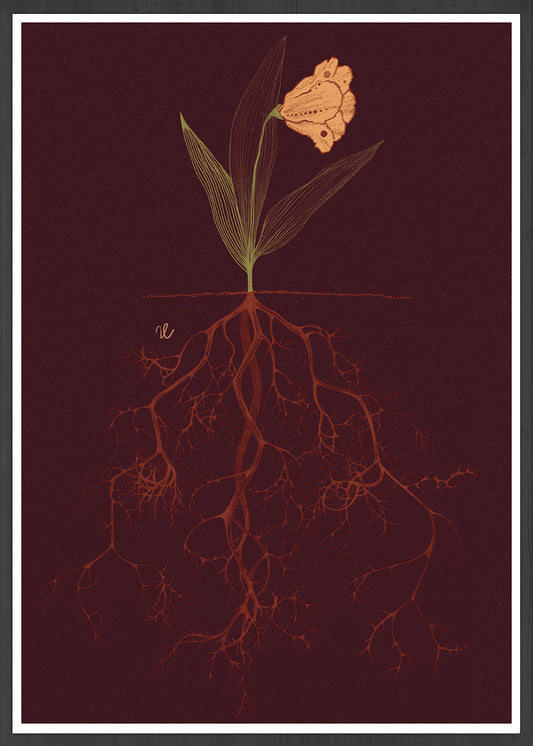 Hidden Power Floral Art Poster