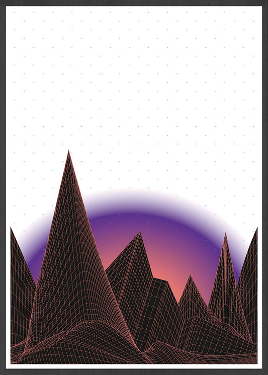 Horizon Sci Fi Art Print in frame