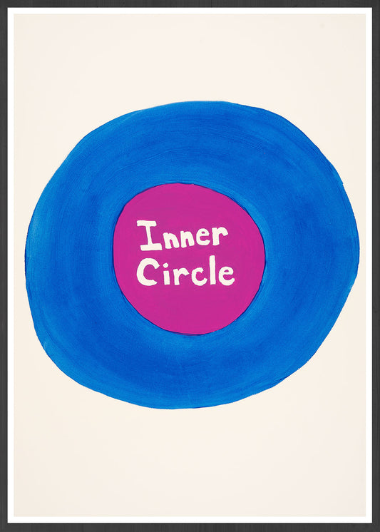 Inner Circle Quirky Print in a frame