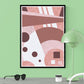 Jailhouse Rock Geometric Pattern Print in a frame on a wall