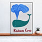 Kindness Cares Quirky Art Print on a Shelf