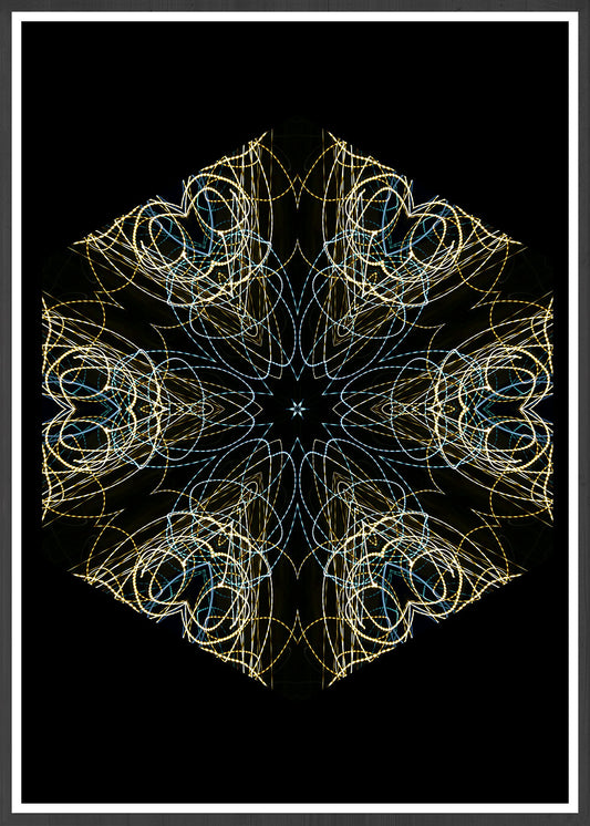 La Planete Sauvage Mandala Print in a frame