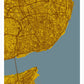 Lisbon City Map Wall Art not in a frame