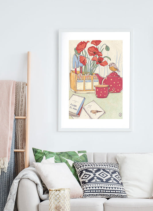 Our Mind is a Garden Inspirational Print